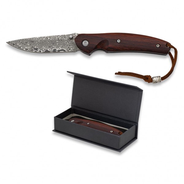 ALBAINOX Σουγιάς Damascus Pocket Knife Blade Size 7cm 18719