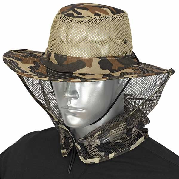 Barbaric καπέλο Boonie Brown Camo Mosquito Net 30571