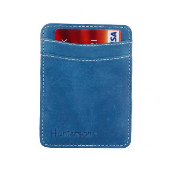 HUNTERSON Magic Coin Wallet RFID Leather Azur White HU-MW-CP1-RFID-AZWH
