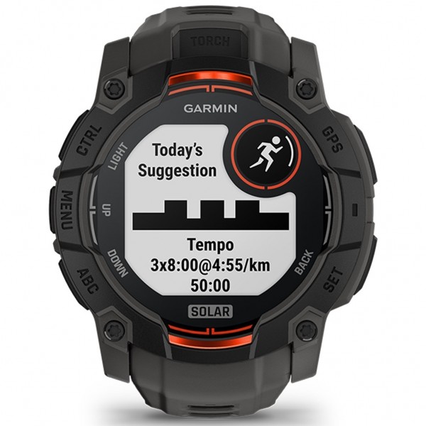 GARMIN Instinct 3 50mm Solar Black with Charcoal 010-02935-00