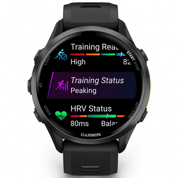 GARMIN Forerunner 970 Amoled Carbon Gray DLC Titanium With Black And Translucent Whitestone 010-02969-10
