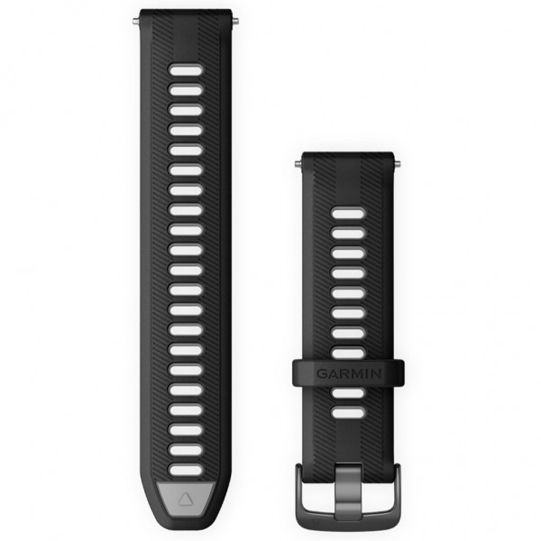 GARMIN Watch Bands QuickFit 22 Black with Slate Hardware 010-11251-9Y