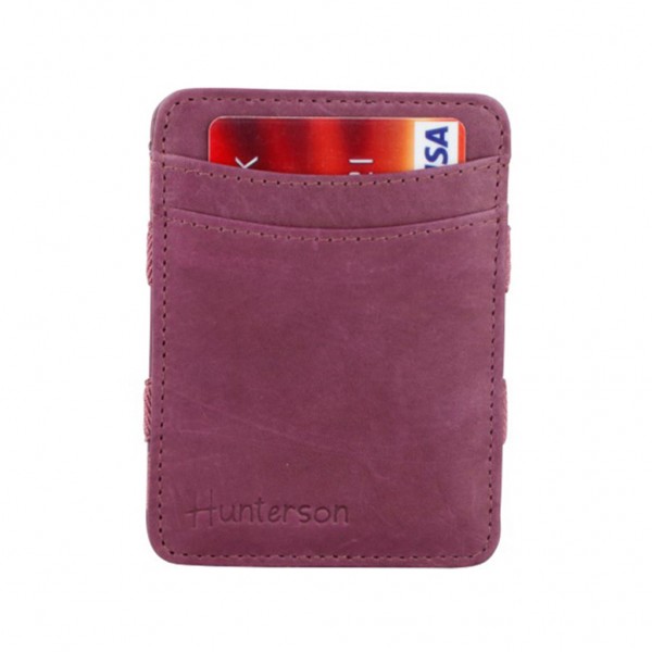 HUNTERSON Magic Coin Wallet RFID Leather Purple HU-MW-CP1-RFID-PUR