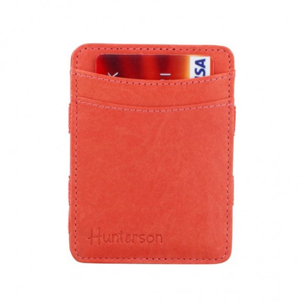 HUNTERSON Magic Coin Wallet RFID Leather Terracotta HU-MW-CP1-RFID-TER