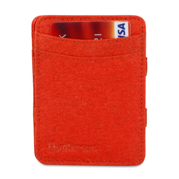 HUNTERSON Magic Wallet RFID Vegan Pinatex Paprika HU-MW-CS1-RFID-PAP