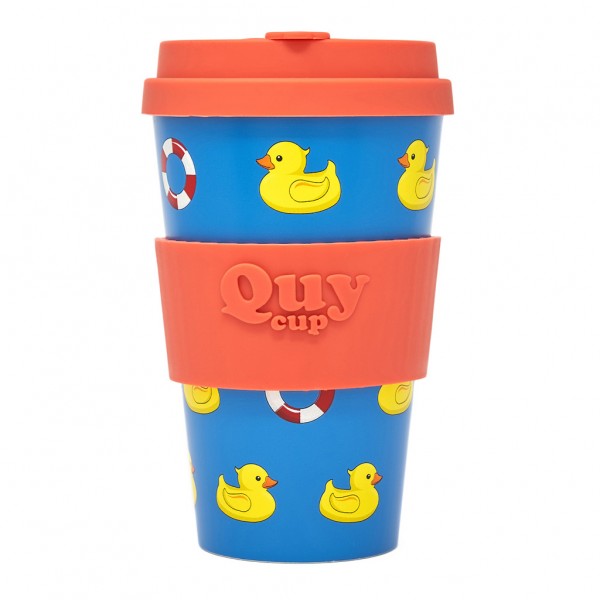 QUY CUP Επαναχρησιμοποιούμενο Ποτήρι (R-Pet) 400ml Duck RPETBAMB40-387
