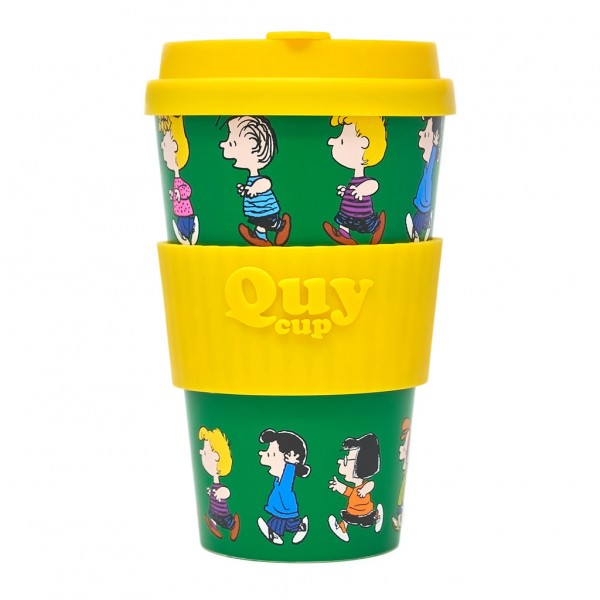 QUY CUP Επαναχρησιμοποιούμενο Ποτήρι (R-Pet) 400ml Snoopy Corsa RPETBAMB40-649