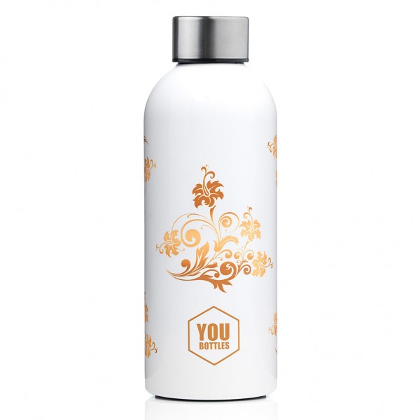 YOU BOTTLES Thermal Water Bottle 500ml Luxury Flower YB 5022